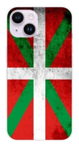 Coque en silicone imprimée compatible Apple iPhone 15 Drapeau Basque - Imagen 1 de 3