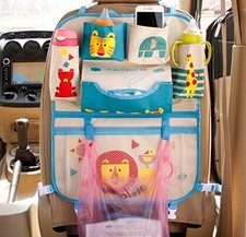 Car Backseat Organizer Kick Mats kids blue new