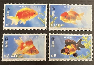 Juego de 4 sellos Goldfish 1993 montado sin montar o nunca montado Hong Kong #684-7 - Imagen 1 de 1