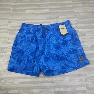 Nike Swim Trunks Mens XL 4" Blue AOP Shorts 717384 Brief-Lined Drawstring $64 - Picture 1 of 10