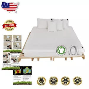 Premium 75x54" Grounded Bed Flat Sheet with EMF Protection and Organic Material - Picture 1 of 8