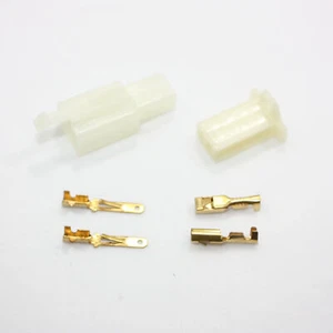 2 Pin Male Female Wiring Loom Wire Plug Socket PIT PRO QUAD DIRT BIKE ATV BUGGY - Foto 1 di 5