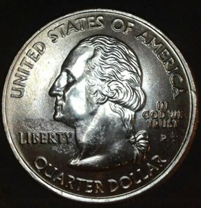 2007 P Idaho Uncirculated Quarter Struck Through Error behind LIBERTY - Picture 1 of 4