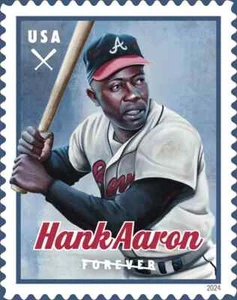2024 USA Briefmarken Scott #5908 Hank Aaron Forever Stamps postfrisch - Bild 1 von 1
