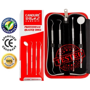 Teeth Cleaning Kit Probe Stain Remover Tooth Whitener Scraper Mirror Dental Tool - Picture 1 of 32