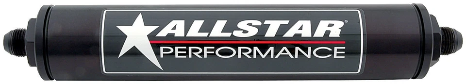 Allstar Performance ALL40218 Fuel Filter In-Line 63 Micron 8 AN Male Inlet - Image 1 of 1