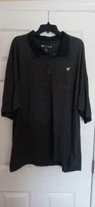 BIG DOGS BUTTON GOLF POLO SHORT SLEEVE SHIRT Men's 5XL BIG & TALL GRAY CASUAL - Picture 1 of 10