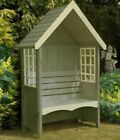 4x2 Arbour Pressure Treated 2 Seater Bench Natural Wooden Garden Arch Timber 4ft