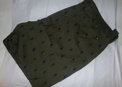 Новый с Ярлыками Мужские Tommy Hilfiger классический крой шорты 7» ~ зеленый ~ 40 - Изображение 1 из 4