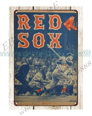 1959 baseball  vs  Program Mickey Mantle Ted Williams metal tin - Image 1 of 4