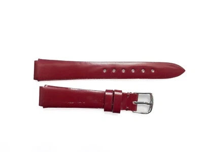 Correa de reloj TechnoMarine 13MM de cuero genuino para mujer - BORGOÑA - NUEVA Foto 1 de 2