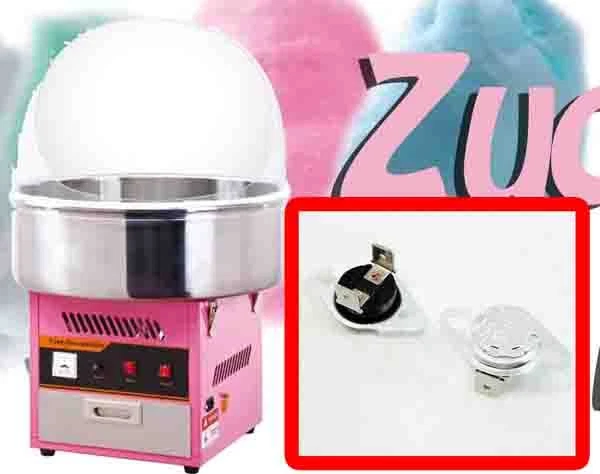 Termostato 2pz x macchina zucchero filato Candy Floss 230* RICAMBIO KSD301 10A
