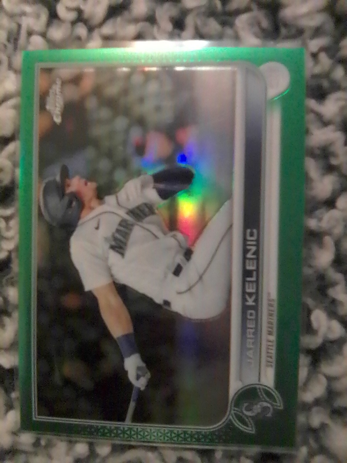 2022 Topps Chrome Logofractor Edition - Green Refractor #97 Jarred Kelenic /99