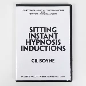 SITTING INSTANT HYPNOSIS INDUCTIONS DVD Gil Boyne Speed Hypnotism Hypnotherapy - Picture 1 of 3