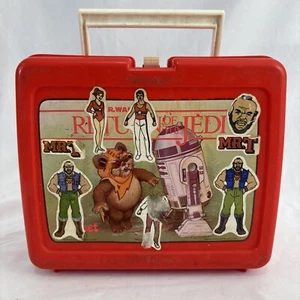 VTG 1983 Star Wars Return of the Jedi Red Lunch Box - Mr. T - A-team Stickers - Picture 1 of 3
