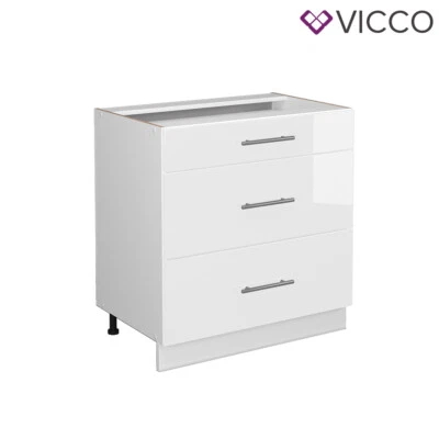 Schubladenunterschrank Küchenschrank Küchenmöbel Fame-Line 80 cm modern Vicco - Bild 1 von 4