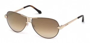 ROBERTO CAVALLI Markab 883S 33G Brown Aviator Sunglass Frame 61-13-135 - Picture 1 of 1