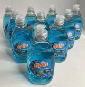 NEW Gain Ultra Clean Dishwashing Liquid Honey Berry Hula Scent 8 Fl Oz Lot of 10 - Picture 1 of 4