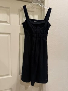Vince Pintuck Silk Cotton Blend Midi Embroidered Dress-Size 8 - Picture 1 of 13