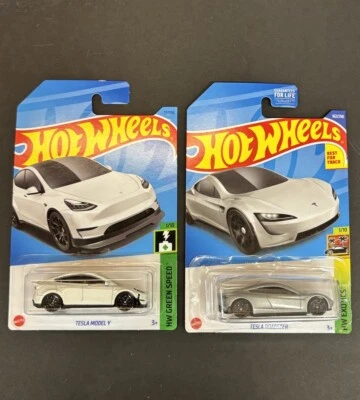 Hot Wheels EXTREMELY RARE ERRORS Tesla Model Y Casting Error + Double Blister!! - Image 1 of 4