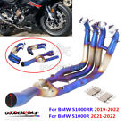 For Bmw S1000rr S1000r 2021-2022 Complete Exhaust System Header Middle Link Pipe