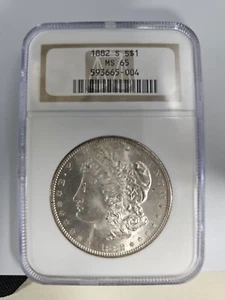 1882-S Morgan Silver Dollar NGC MS-65 - Picture 1 of 2