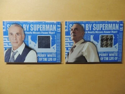 SUPERMAN RETURNS FRANK LANGELLA  AS PERRY WHITE LOT OF 2 COSTUME MOVIE CARDS  - Image 1 of 2