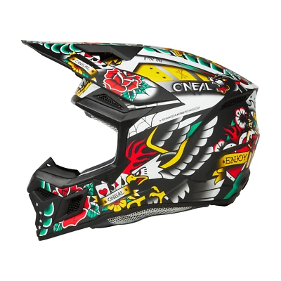 O'Neal 3 Series Off-Road Moto Helmet Inked Black Large - Image 1 of 4