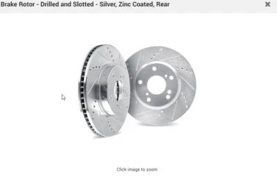 Rotores de freno traseros perforados y ranurados DFC 631-31060 BMW Z4 2.5i 2003-2006 Foto 1 de 4