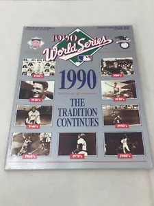 Official 1990 World Series Program Magazine Display Cincinnati Reds Oakland A's - Picture 1 of 4