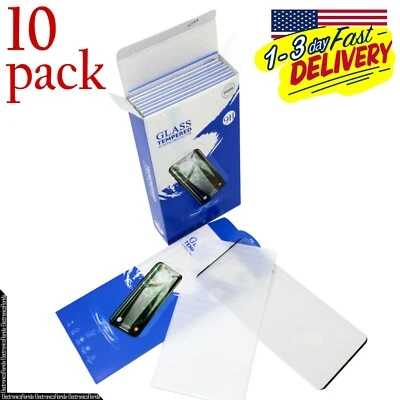 10pack Tempered Glass Screen Protector For Samsung S21/S20 Note 20/10 Plus Ultra - Image 1 of 4