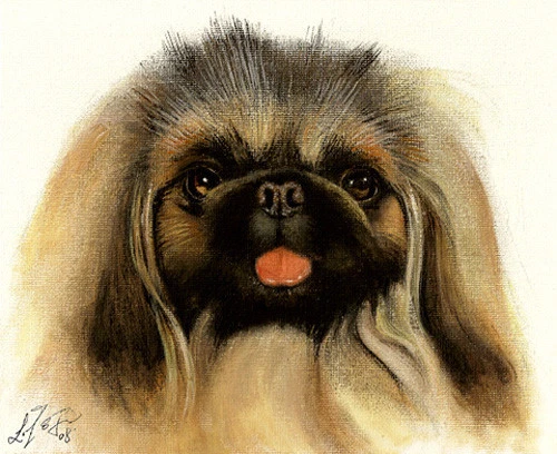 ✤ Photograpy PORTRAIT SERVICE Oil Painting 1 Pet 12x16 Commission Art Dog Cat Foto 1 de 1