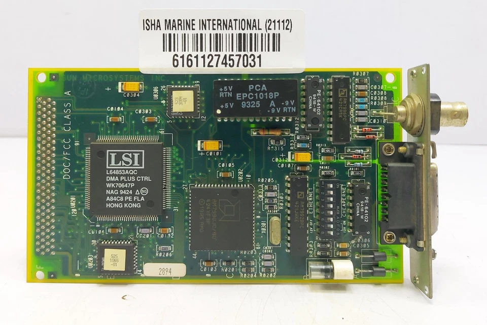 Sun Microsystems DOC/FCC CLASS A EPC1018P Ethernet Controller - Image 1 of 4