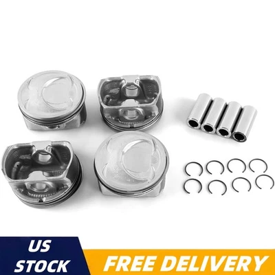 Engine Pistons w/ Rings Kit For 2011-2013 Kia Sorento Optima Hyundai Sonata 2.4L — 第 1/4 张图片