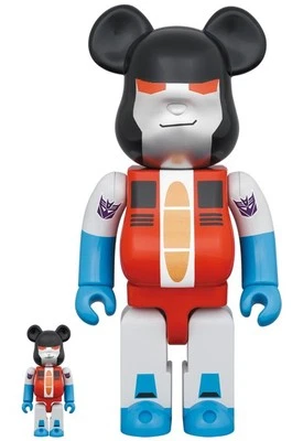 BE@RBRICK Transformers STARSCREAM 100% y 400% Figura Medicom Juguete Takara Tomy Nuevo Foto 1 de 4