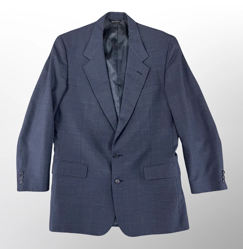 Blazer Vintage Colours by Alexander Julian Masculino Tamanho 40 Cinza/Azul Fabricado Nos EUA - Imagem 1 de 4