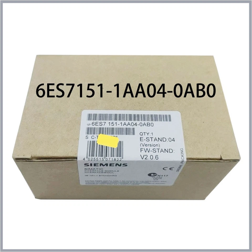 SIEMENS New boxed 6ES7151-1AA04-0AB0 6ES7 151-1AA04-0AB0 I/O interface module - Image 1 of 3