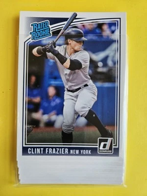 (Lote de 10 tarjetas) 2018 Donruss #33 Clint Frazier RC - New York Yankees Foto 1 de 2