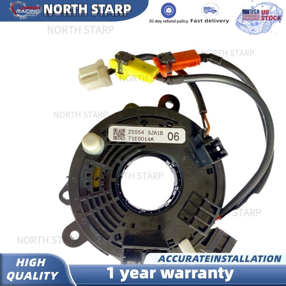 Muelle de reloj para Nissan Leaf Pathfinder 13-20 Infiniti QX60 14-2020 25554-3JA1B Foto 1 de 4