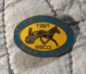 Vintage WBCCI Rally Souvenir Lapel Pin Airstream Club Region 2 Rally 1991 - Picture 1 of 3