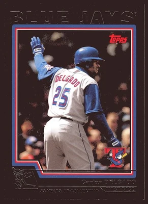 Carlos Delgado Toronto Blue Jays 2004 Topps negro #190 SN/53 Foto 1 de 2