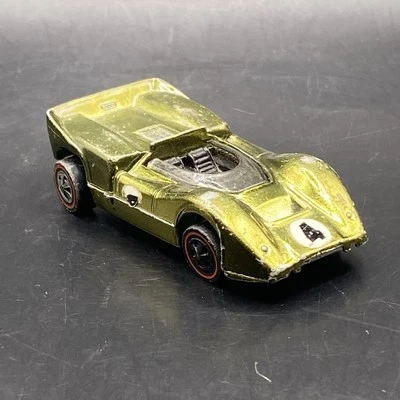Juguete coleccionable Hot Wheels Redline McLaren M6A verde oliva con negro Int vintage Foto 1 de 4