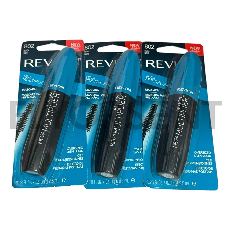 X4 Revlon Mega Multiplier Mascara 802 Black
