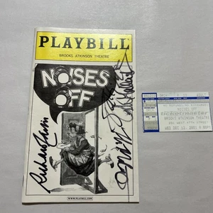 Noises Off Playbill, signed by Patti LuPone Peter Gallagher Dec. 2001 - Picture 1 of 5