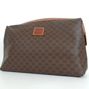 Authentic CELINE MC97/2 Macadam pattern Clutch bag PVC[Used] - Picture 1 of 16