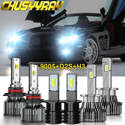 For Mercedes-Benz SLR McLaren 2005-2009 LED Headlight HID Hi/Lo+Fog light Bulb - Imagen 1 de 4