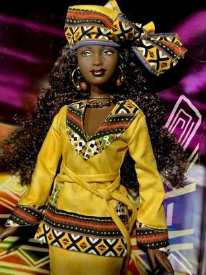 Barbie Afroamericana Festivales del Mundo Muñeca Kwanzaa 🍇🍊🍋🍍�🍎🍓🍒Nueva Foto 1 de 4