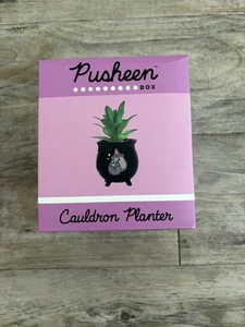 Pusheen Box Herbst 2024 Halloween Kessel mit Fuß Pflanzgefäß Hexe Schwarz Neu - Bild 1 von 3