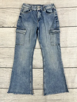H & M девочек размер 20 регулируемая талия Jean грузовой брюки расклешенный ноги джинсовой ткани джинсы Stretc - Изображение 1 из 4