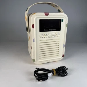 Emma Bridgewater Retro Mini DAB Radio Bluetooth Speaker - Polka Dot Design - Picture 1 of 10
